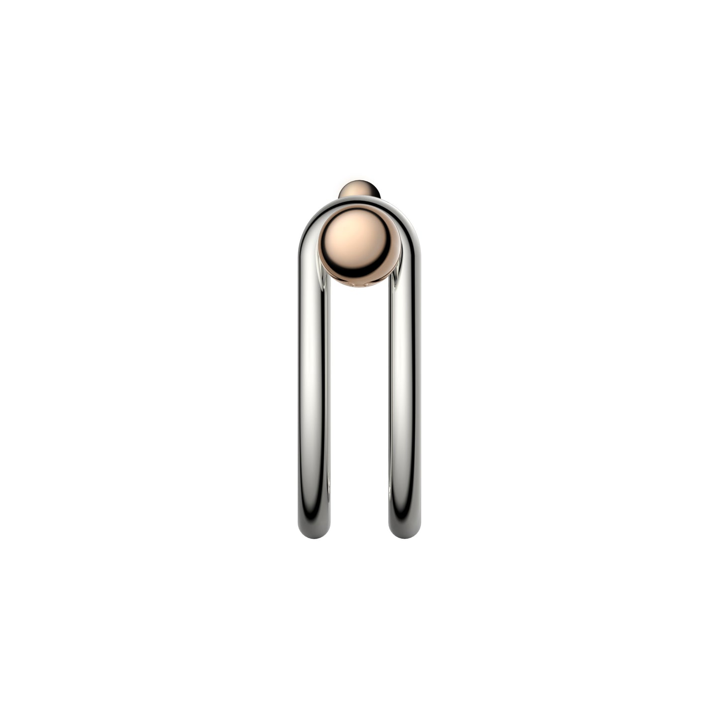 Bague Switch en argent et bronze massif - VESLER