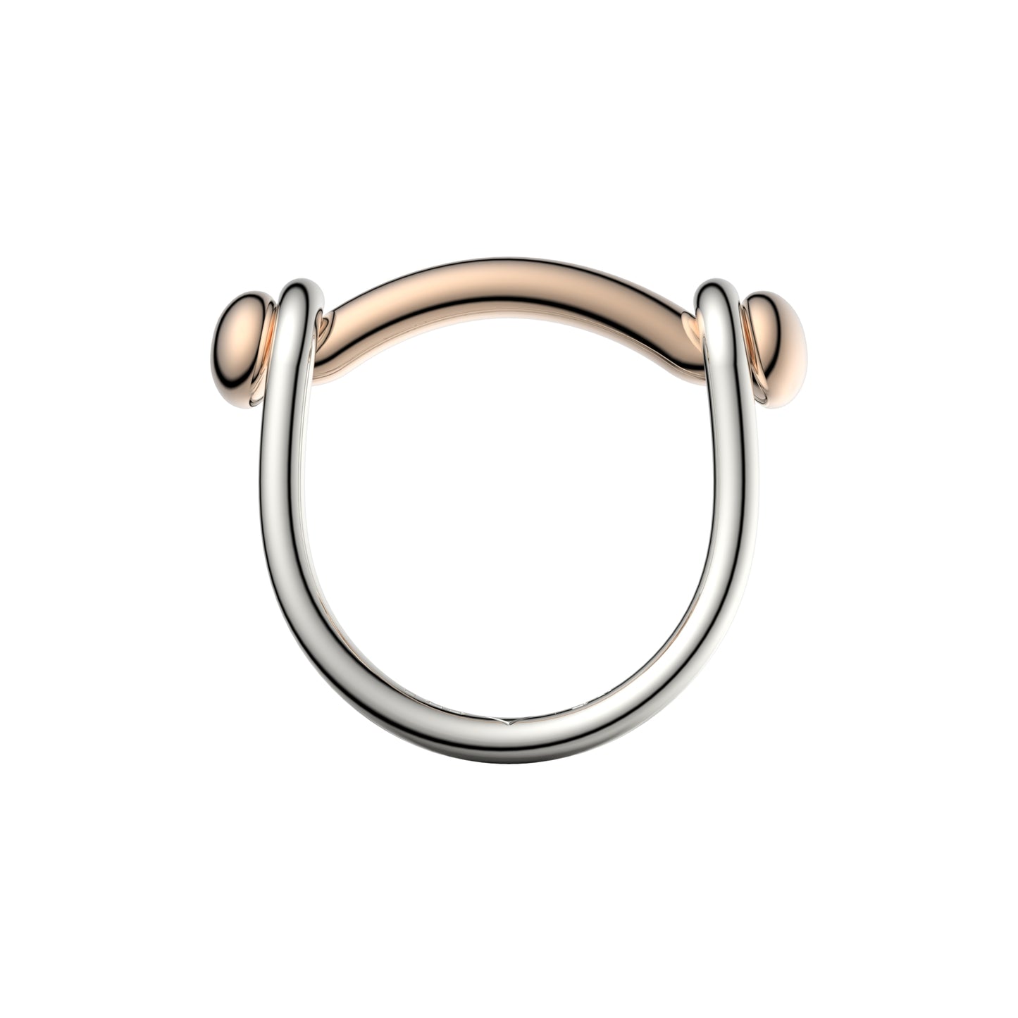 Bague Switch en argent et bronze massif - VESLER