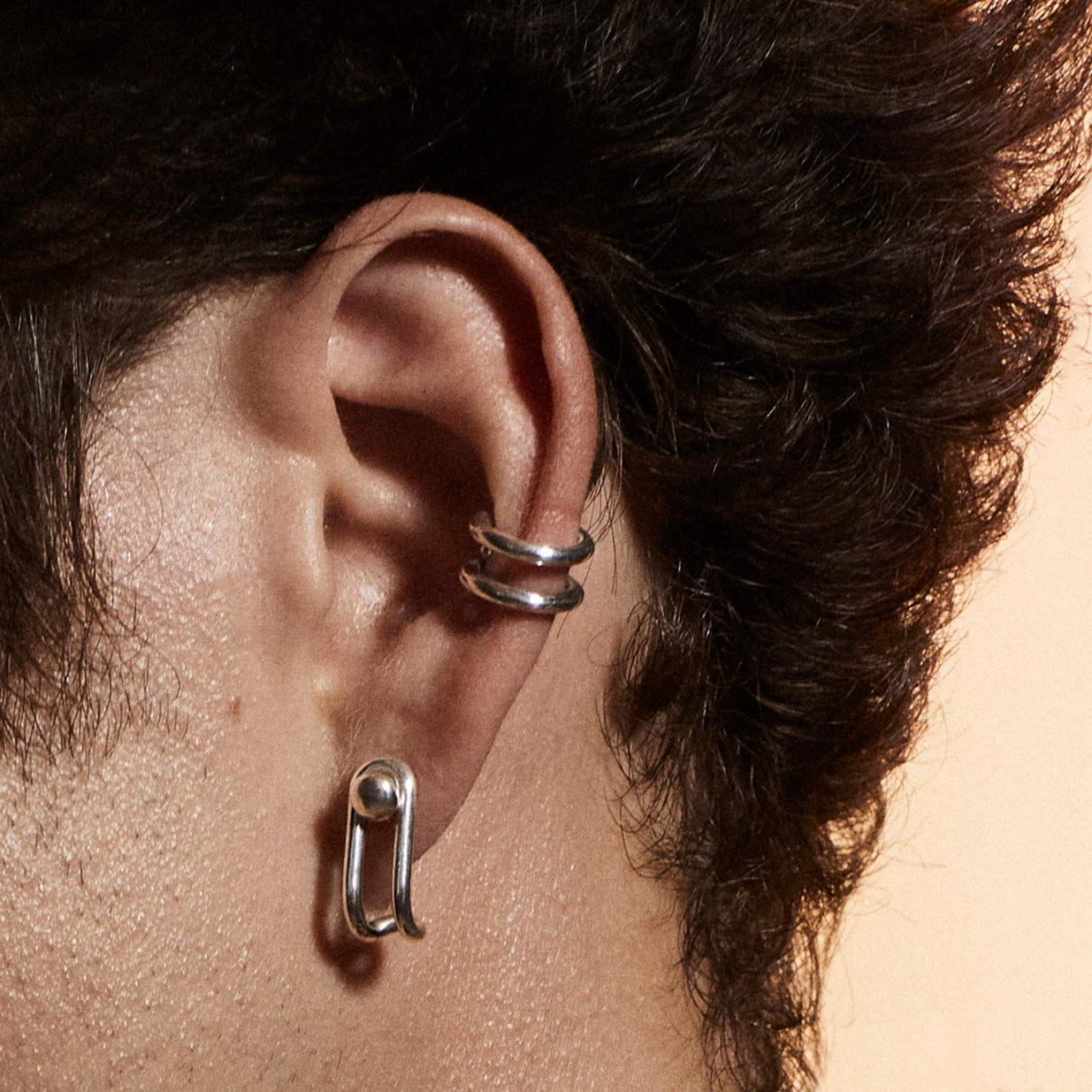 Earcuff Switch en argent massif - VESLER