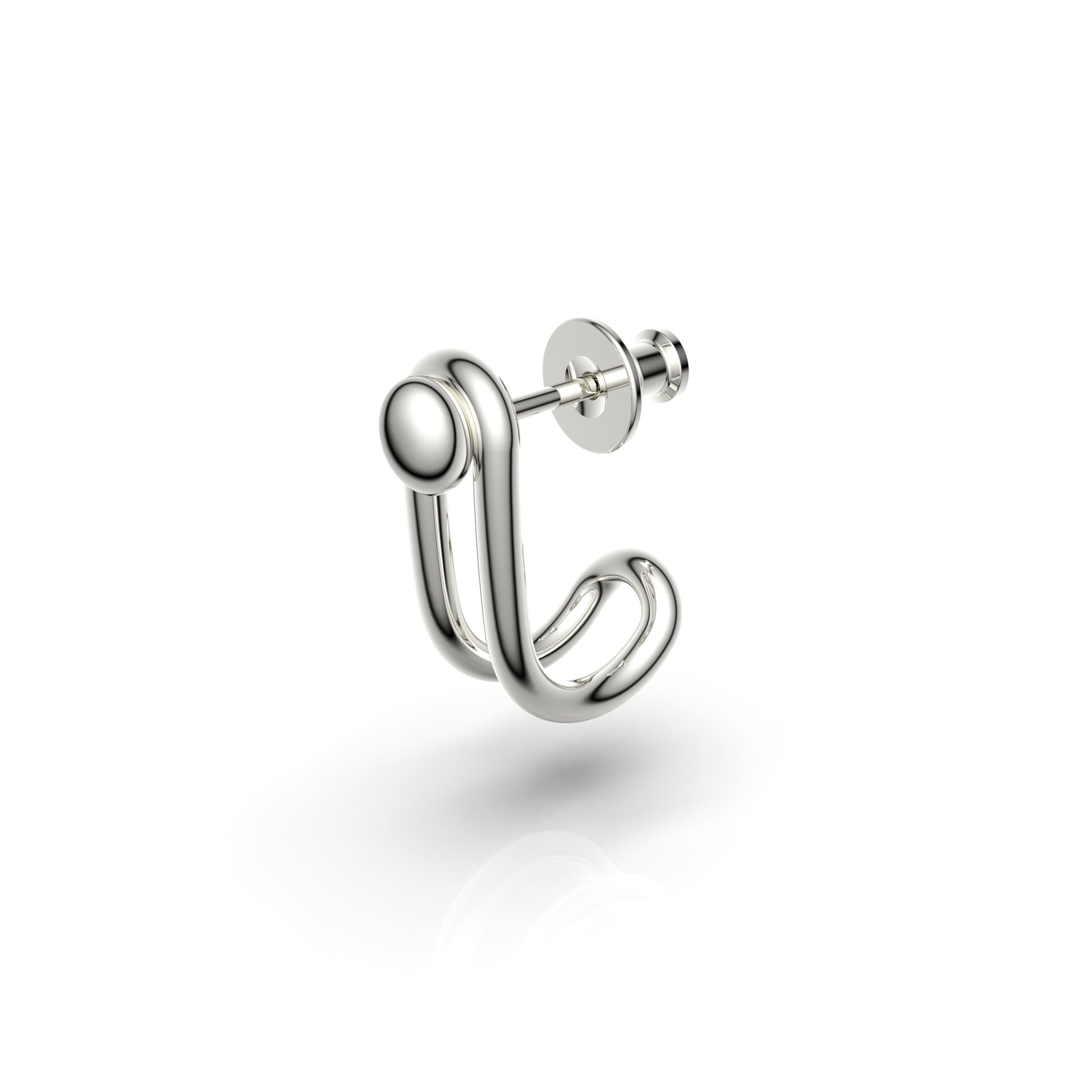 Boucle d'oreille Switch en argent massif - VESLER